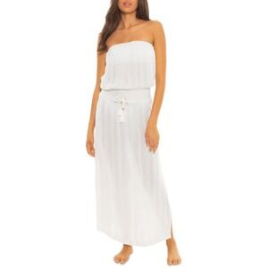 Soluna Tube Top Long Maxi Swim Cover Up Dress Women's Size‎ Small